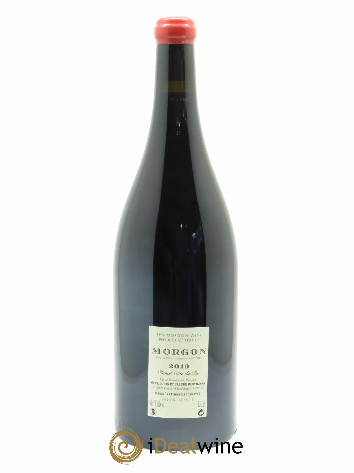Morgon Côte du Py Louis-Claude Desvignes  2019 - Lot de 1 Magnum