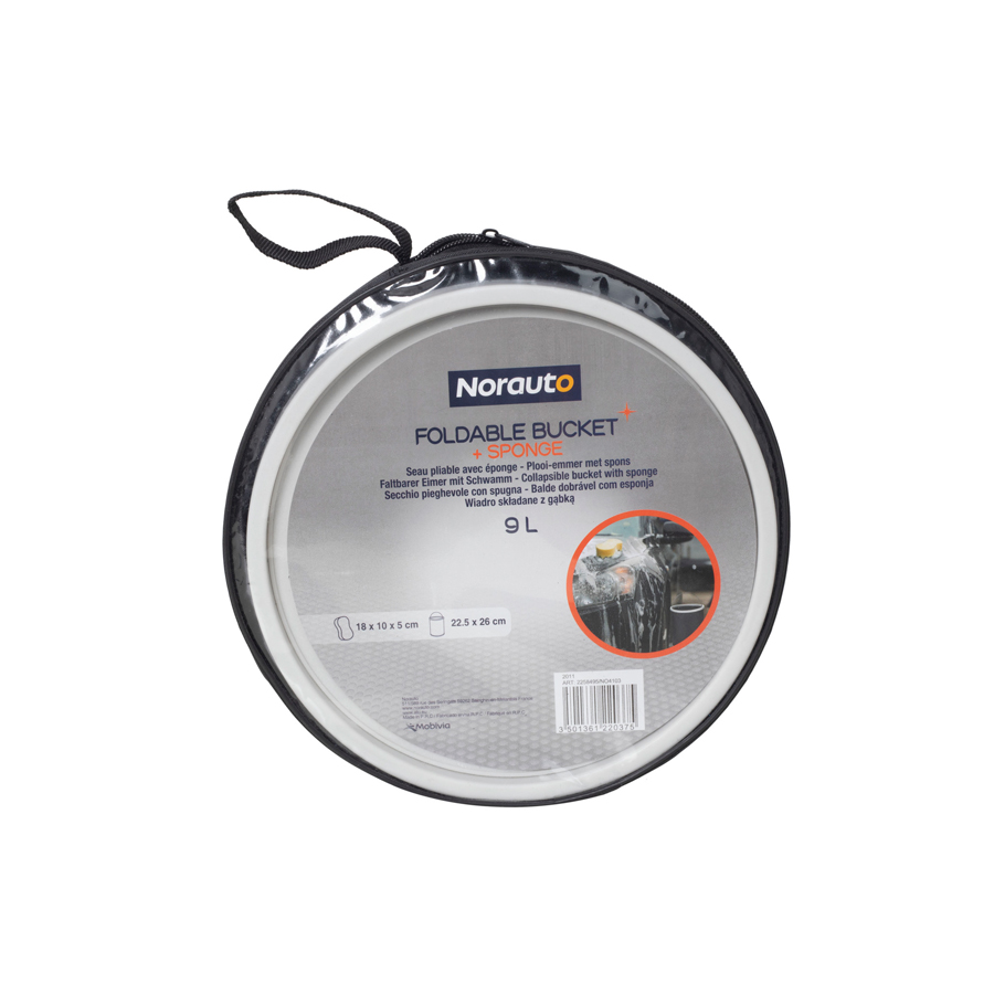 Faltbarer Eimer mit Schwamm, 9 l, von Norauto, 1 Set - ATU
