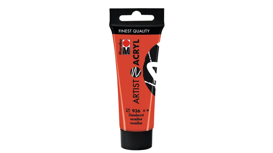 Marabu Artist Acryl, Zinnoberrot 936, 22 ml 22 ml