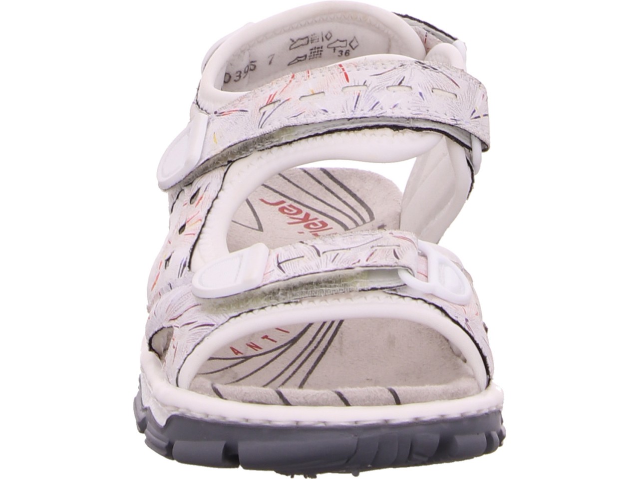 RIEKER Klassische Sandalen weiss