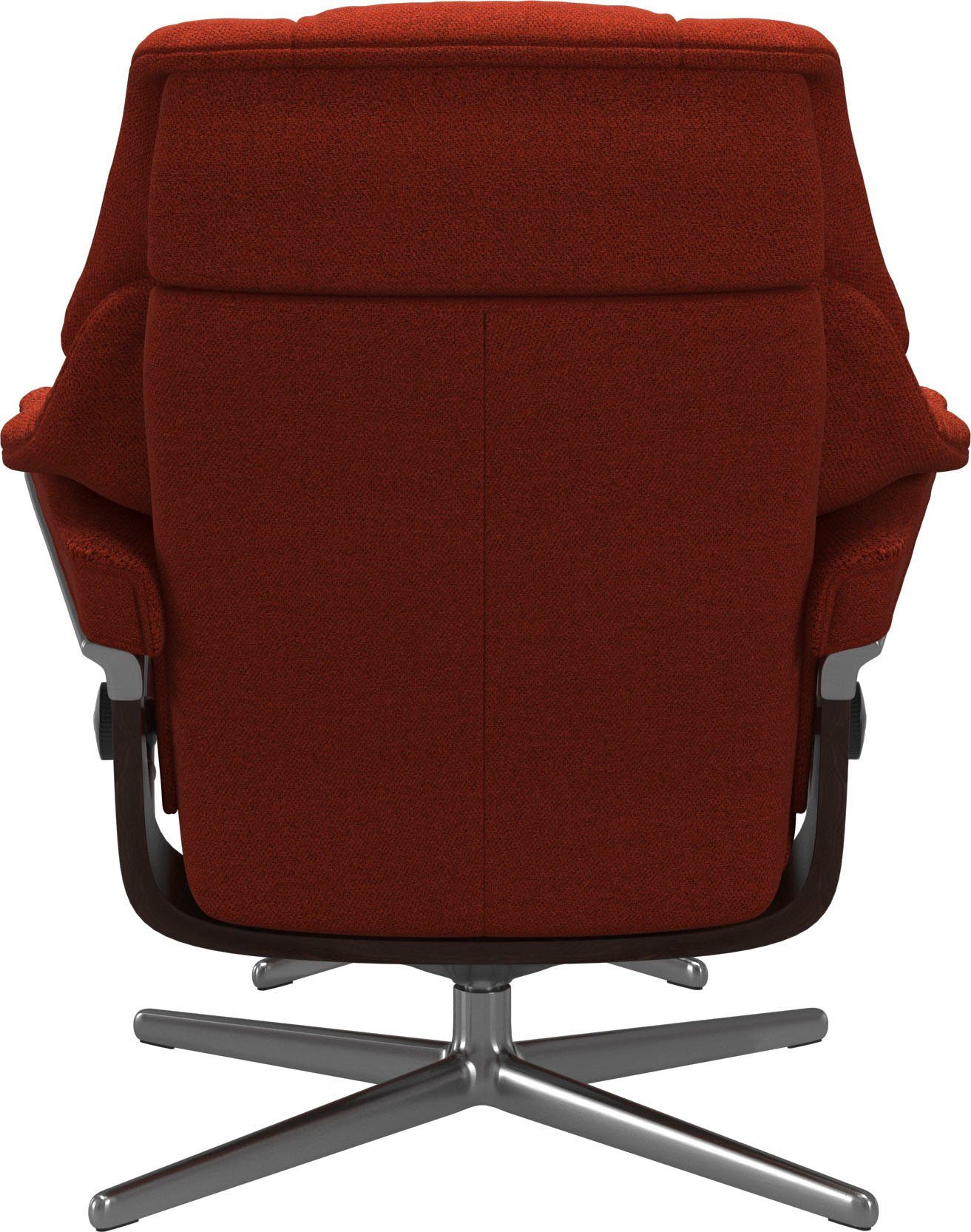 Stressless® Relaxsessel Reno (Set, Relaxsessel mit Hocker), mit Hocker, mit Cross Base, Größe S, M & L, Holzakzent Braun