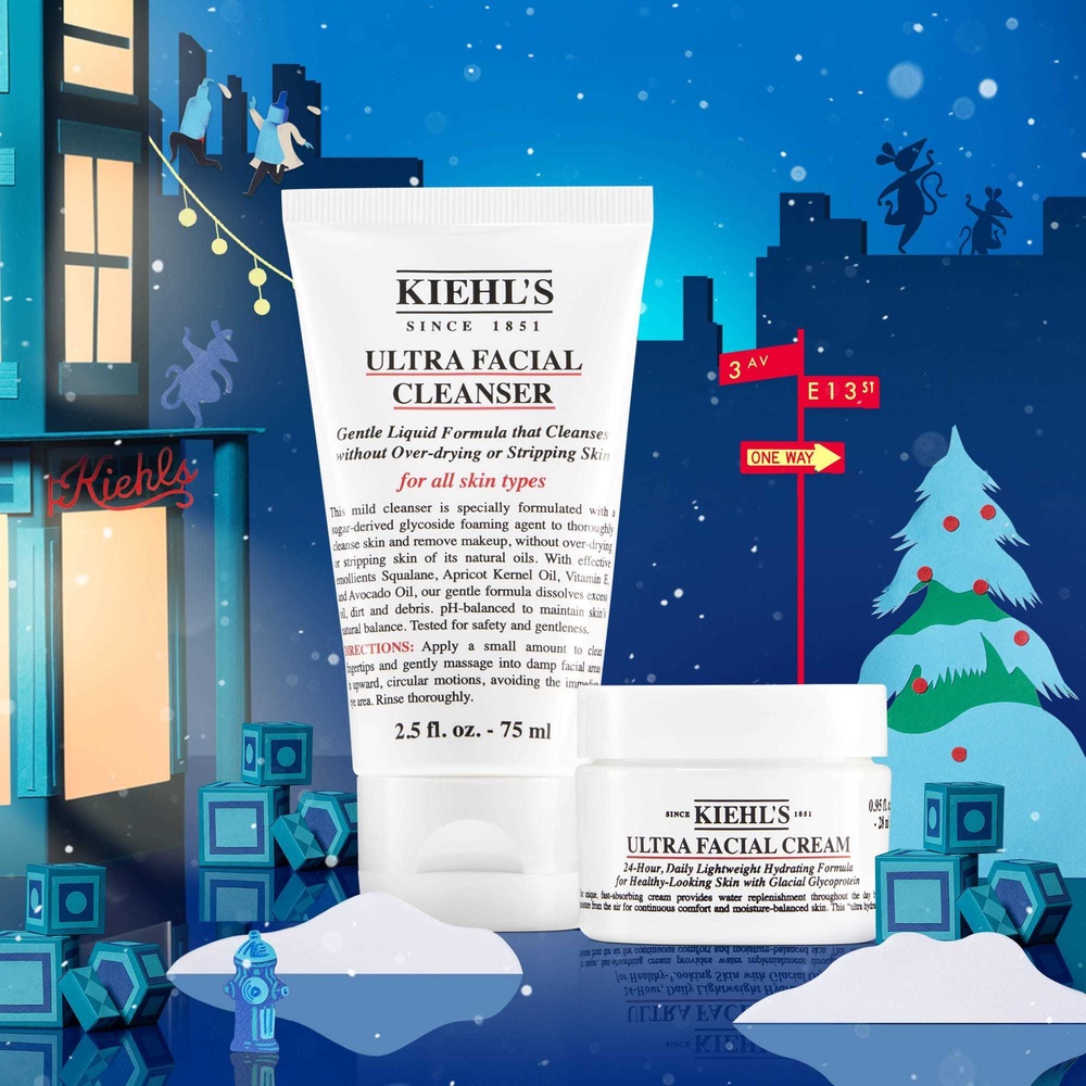 kiehl's Ultra Facial Coffret soin visage nettoyant et hydratant Ultra Facial