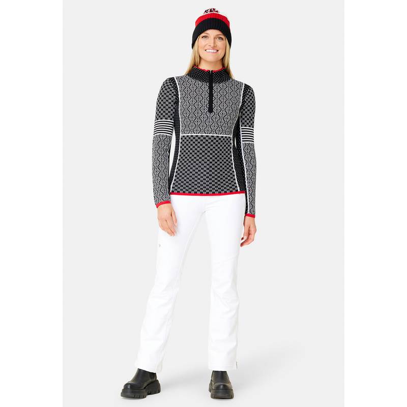 Krimson Klover Pow Zip Neck Layerlangarmshirt Damen