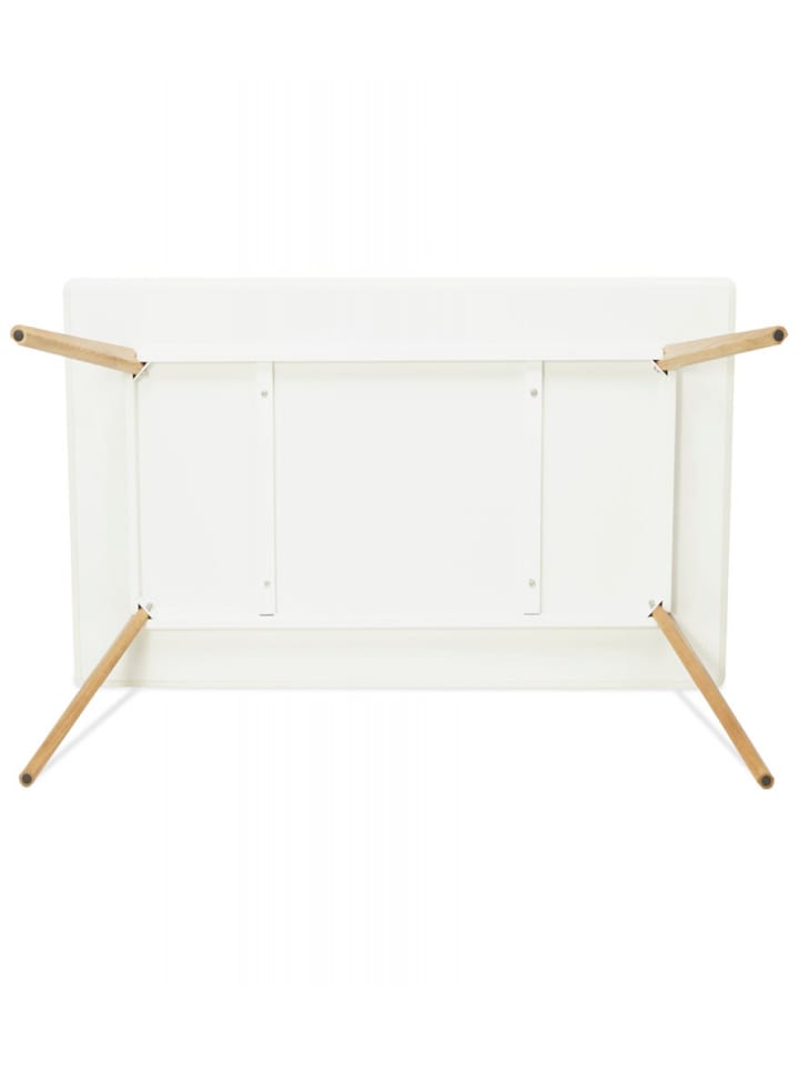 KADIMA DESIGN Esstisch Skandinavisch Weiß MDF Holz | Skandinavischer Stil in Weiß günstig kaufen 160 x 90 x 75 cm