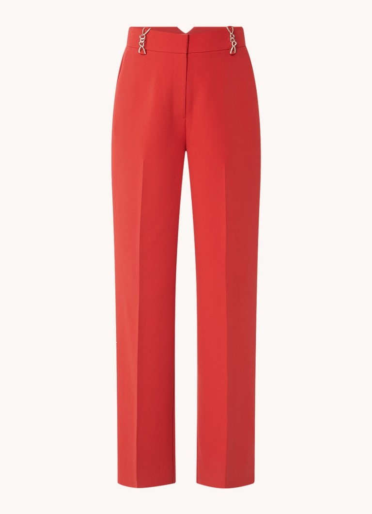 Pantaloni eleganți cu talie înaltă, cu talie largă și buzunare laterale, creați de Aaiko Sonja.