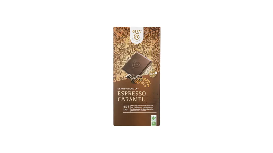 GEPA Spezialitäten Espresso Caramel Bio Schokolade 100 g