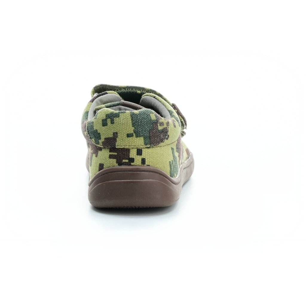Protetika Roby Green Canvas Barfußschuhe Klett