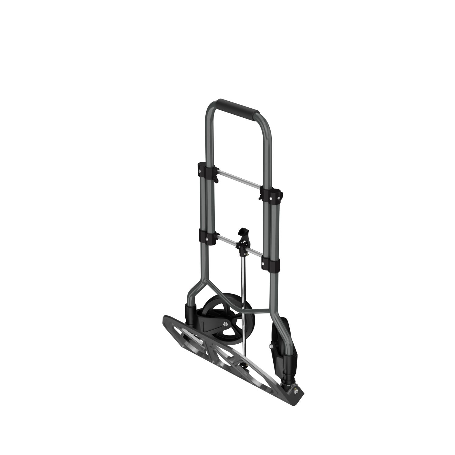 TroniTechnik Sackkarre Handkarre Transportkarre Handwagen, klappbar bis 100 kg Tragfähigkeit, (Transportkarre mit fixierbarem Tragegriff, rutschfeste Transportfläche), faltbar, BxTxH 48x42x98cm, Handkarre zum Transport, Schaumstoffgriff