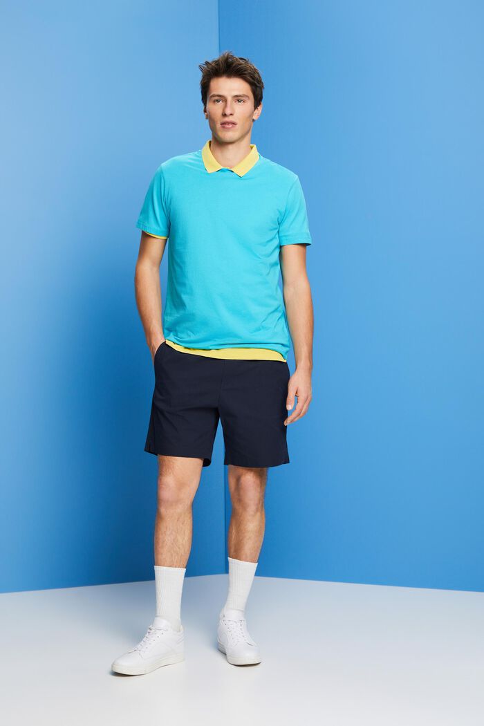 Pull-on-Shorts aus Baumwoll-Popelin