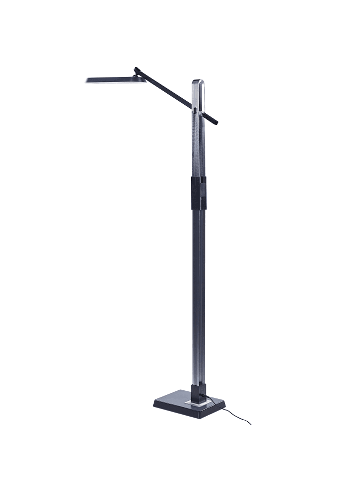 Beliani Stehleuchten AQUARIUS in Grau/Schwarz - (W) 66 x (H) 144 x (L) 19 cm günstig kaufen onesize