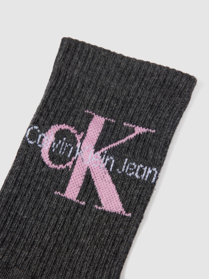 Socken in Ripp-Optik in dunkelgrau
