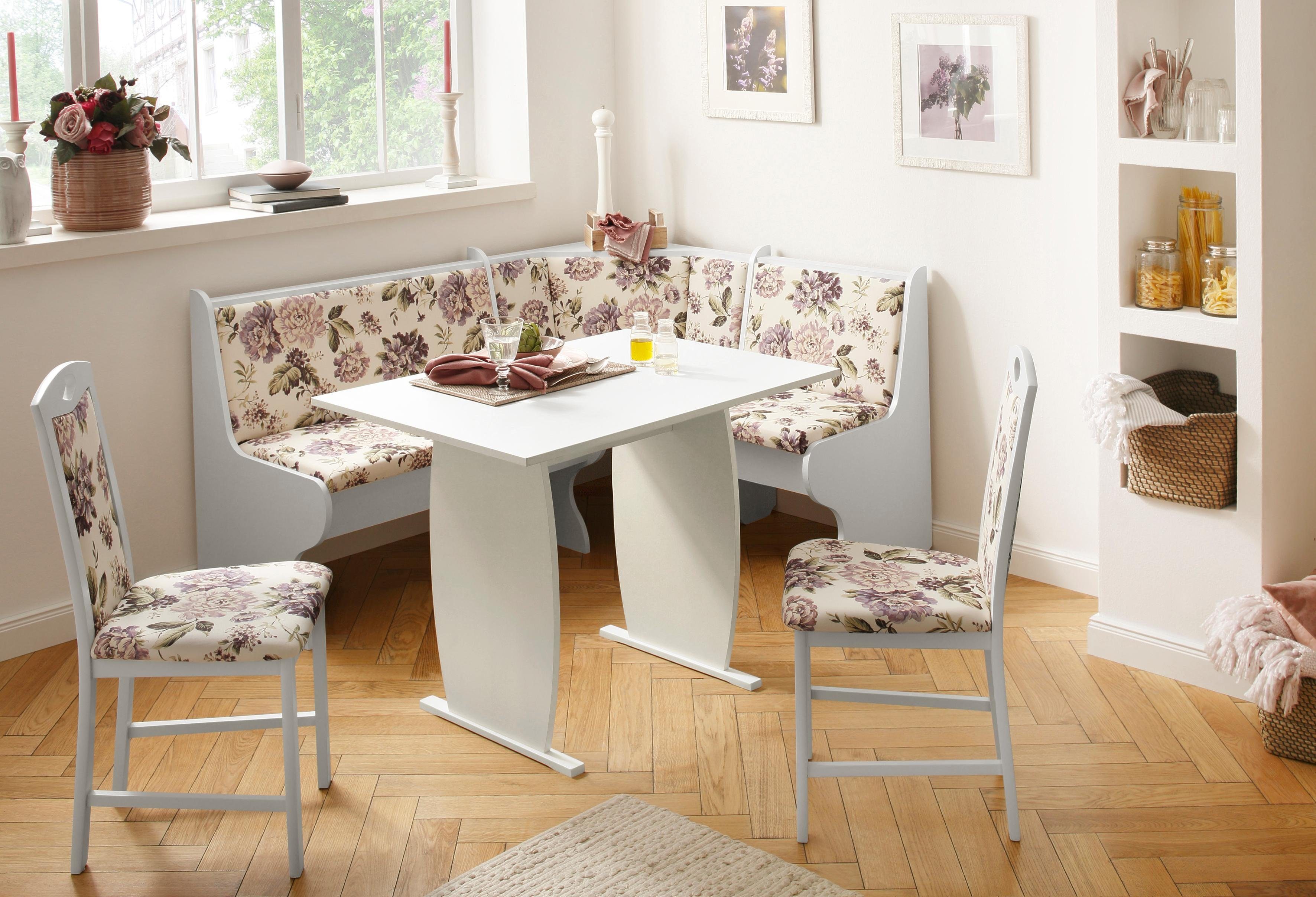 Home affaire Eckbankgruppe Minden 3, (Set, 4-tlg), im rustikalen Landhausstil