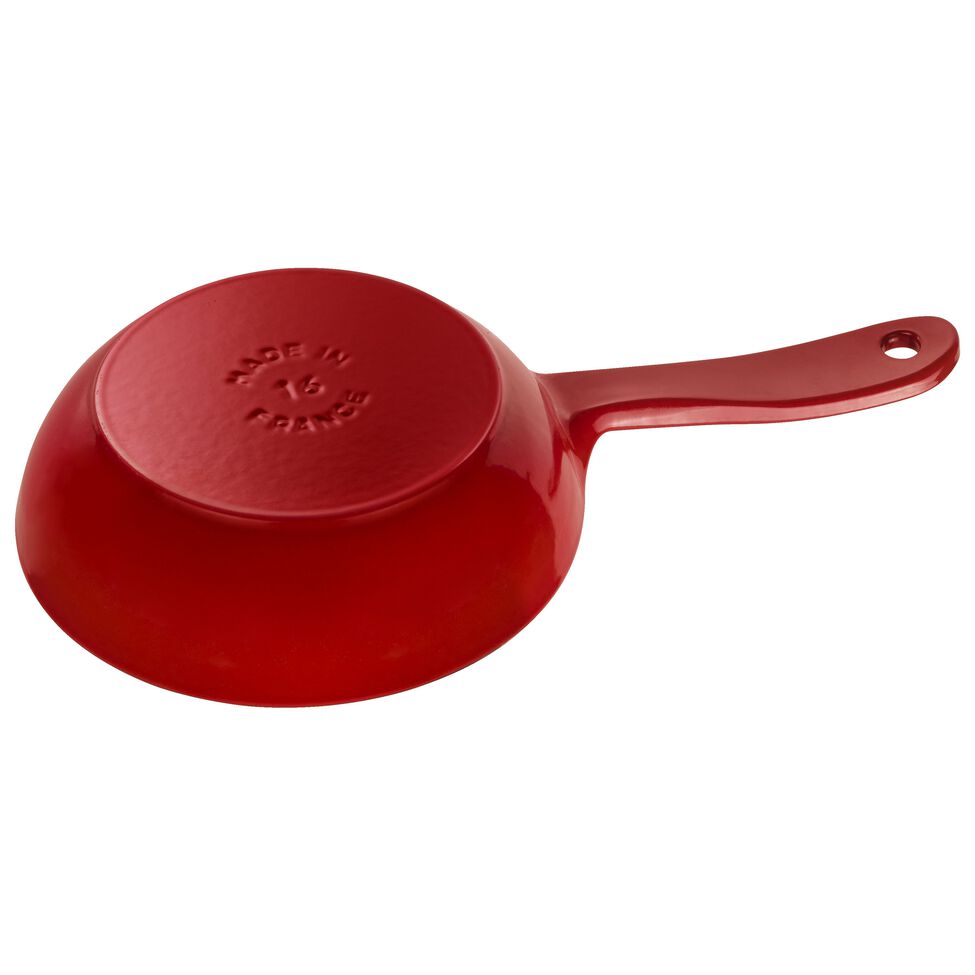 Bratpfanne 16 cm, Gusseisen, Kirsch-Rot