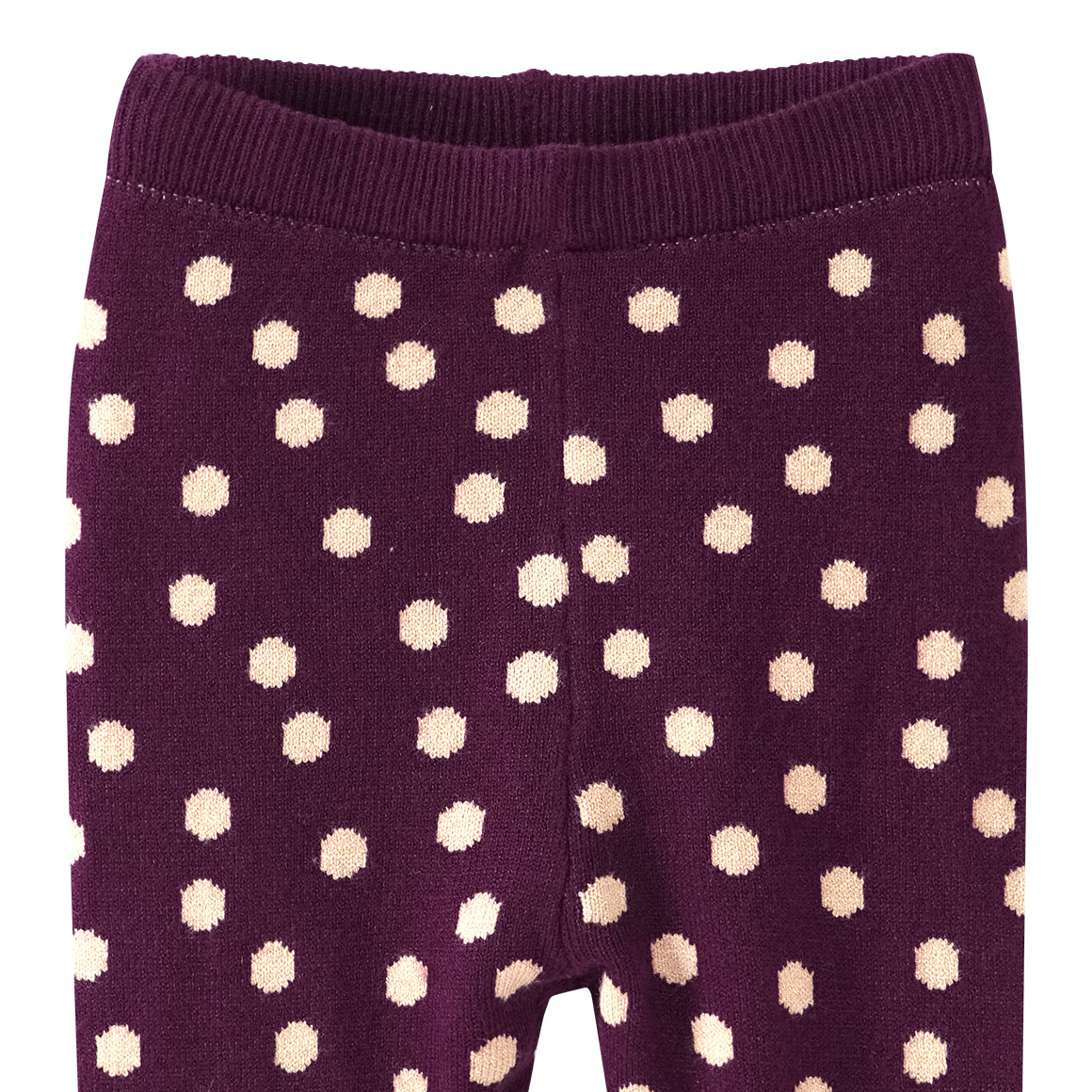 Baby Strickleggings mit Pünktchen allover