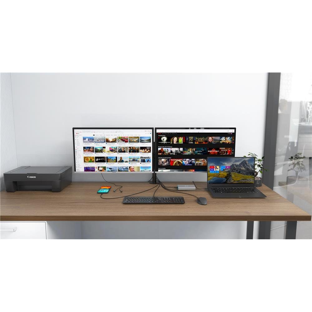 I-TEC Laptop-Dockingstation USB 3.0 / USB-C Dual Display Docking Station HDMI DVI + VGA
