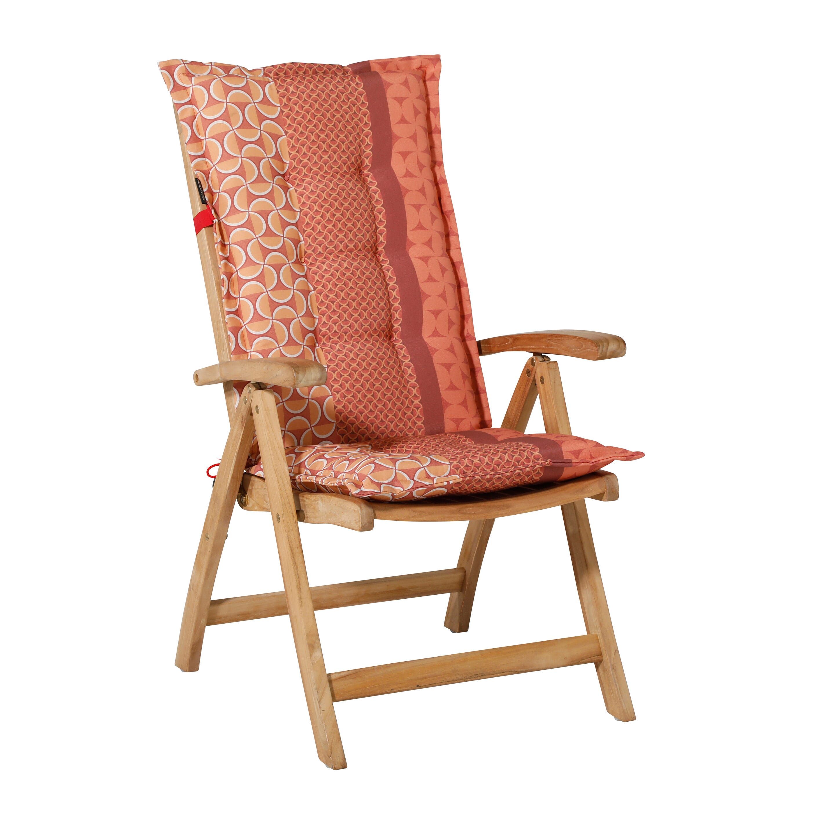 Madison Pasa Red 123x50 Gartenkissen mit hoher Rückenlehne