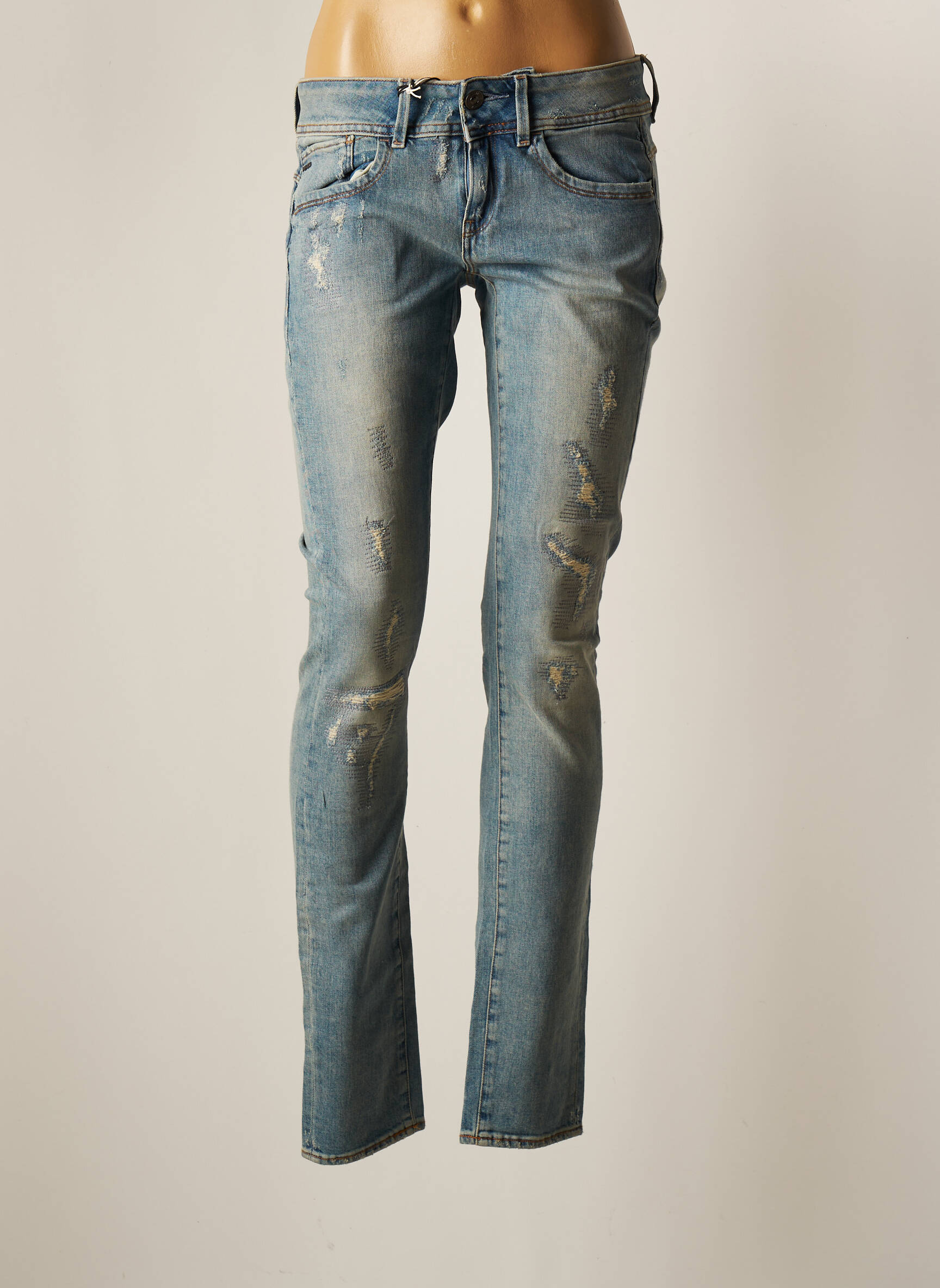 Raw 7 Jeans Coupe Slim Femme couleur bleu