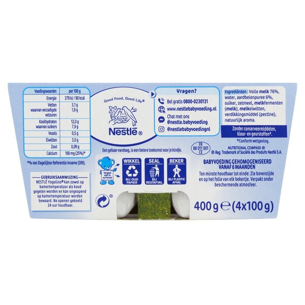 Nestlé Yogolino 6 db-os epres bébiétel 4 x 100 g
