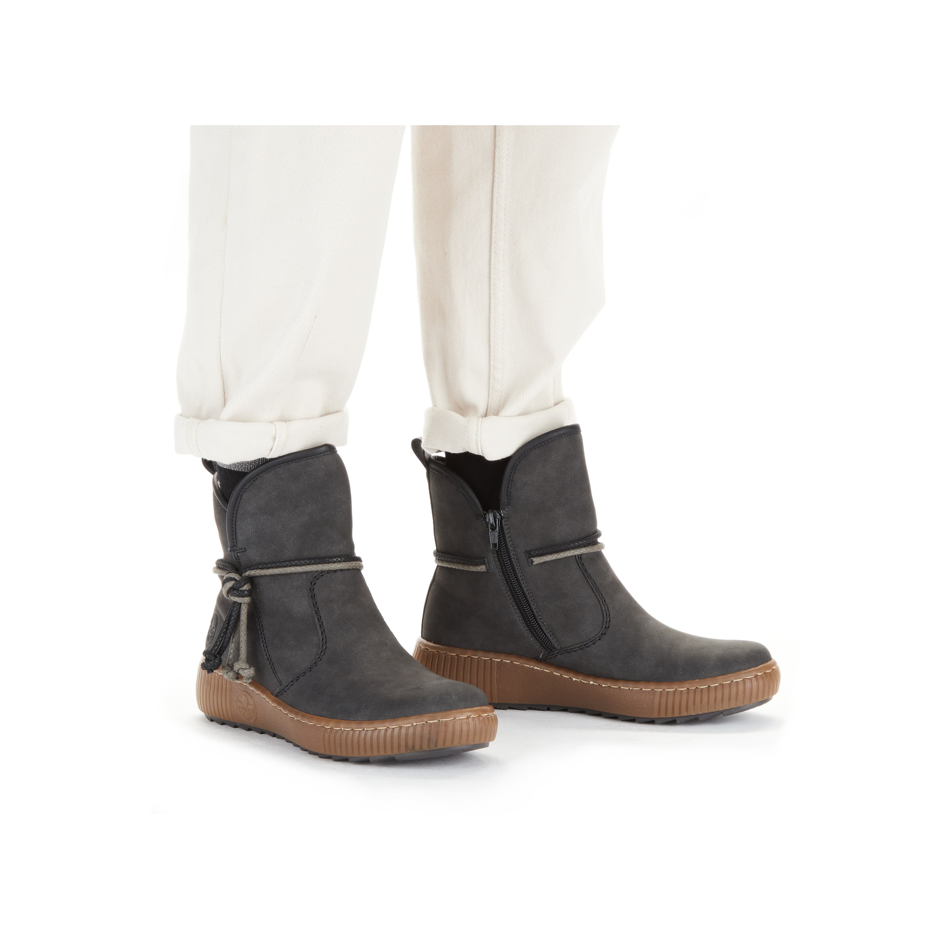 Rieker Damen Kurzstiefel granitgrau