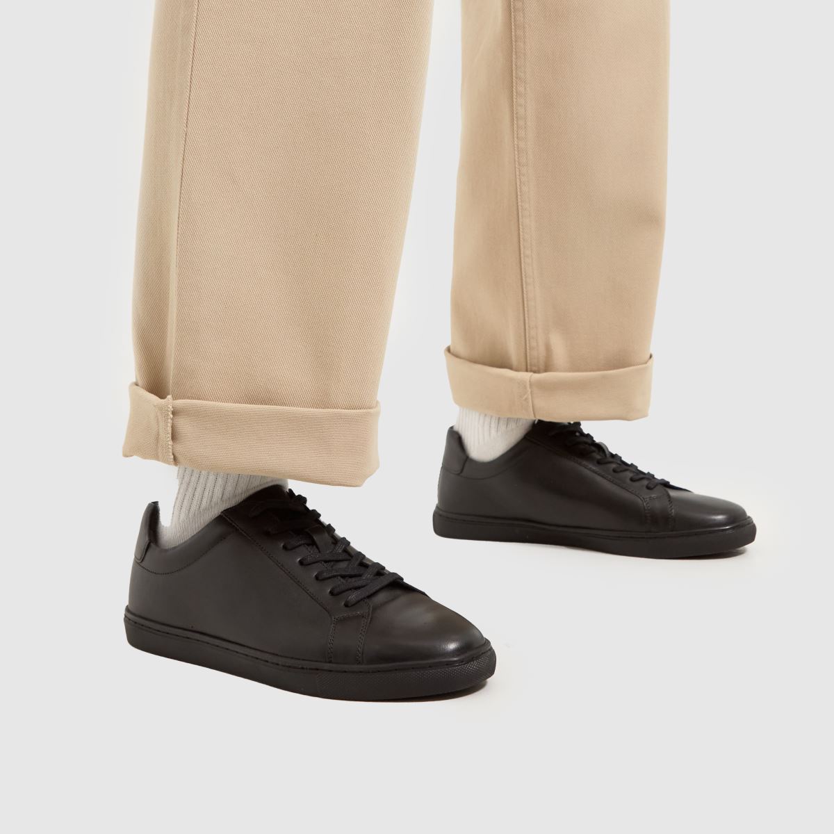 Schuh Wayne bőrcipők fekete színben
