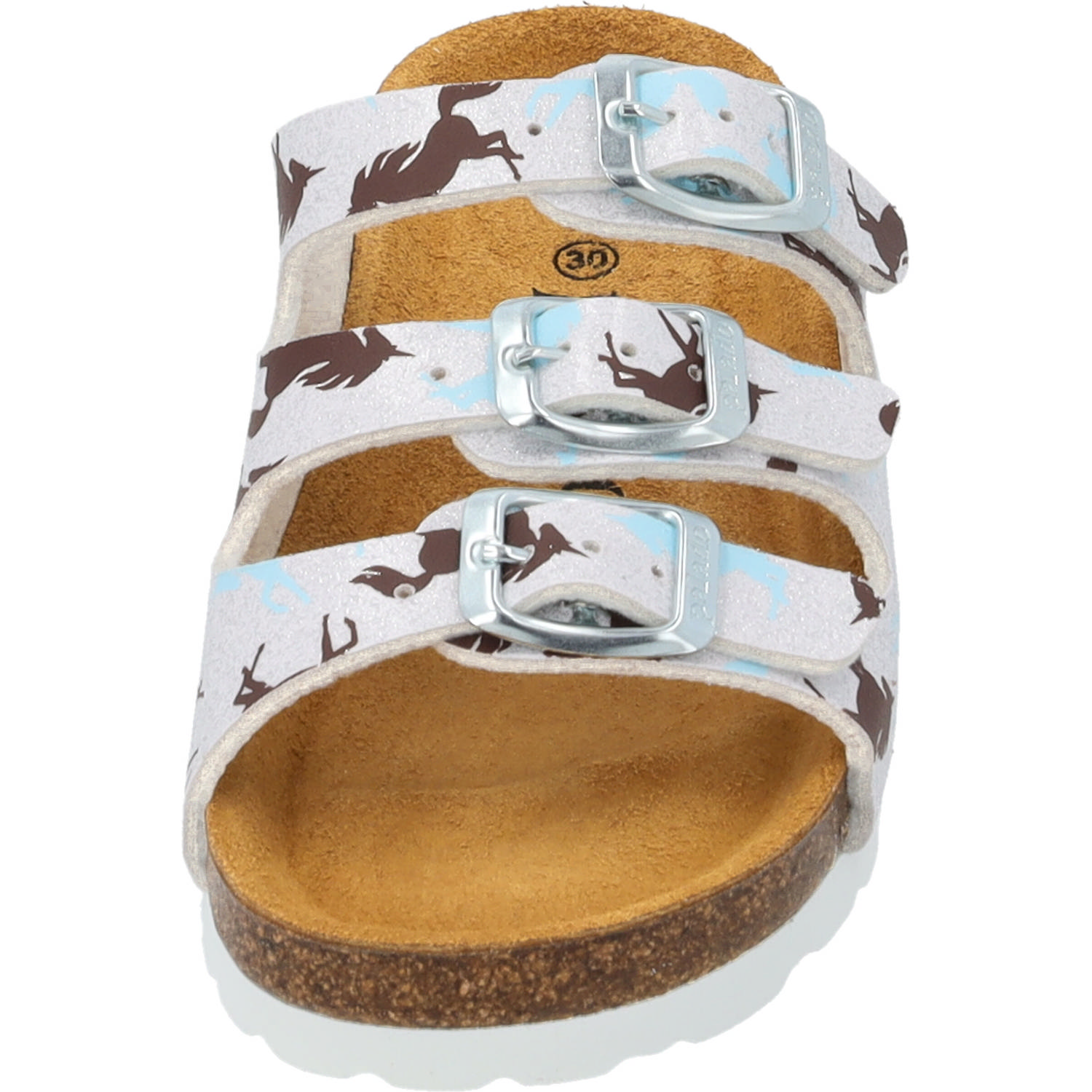 Palado Kids Capri G Print, Pantoletten, Kinder, Weiß Unicorn