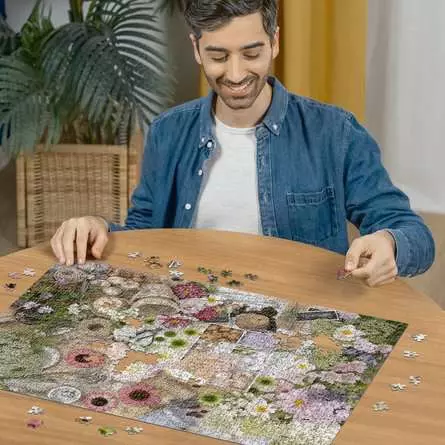 Puzzle 1000 Teile - Prachtvolle Blumenliebe