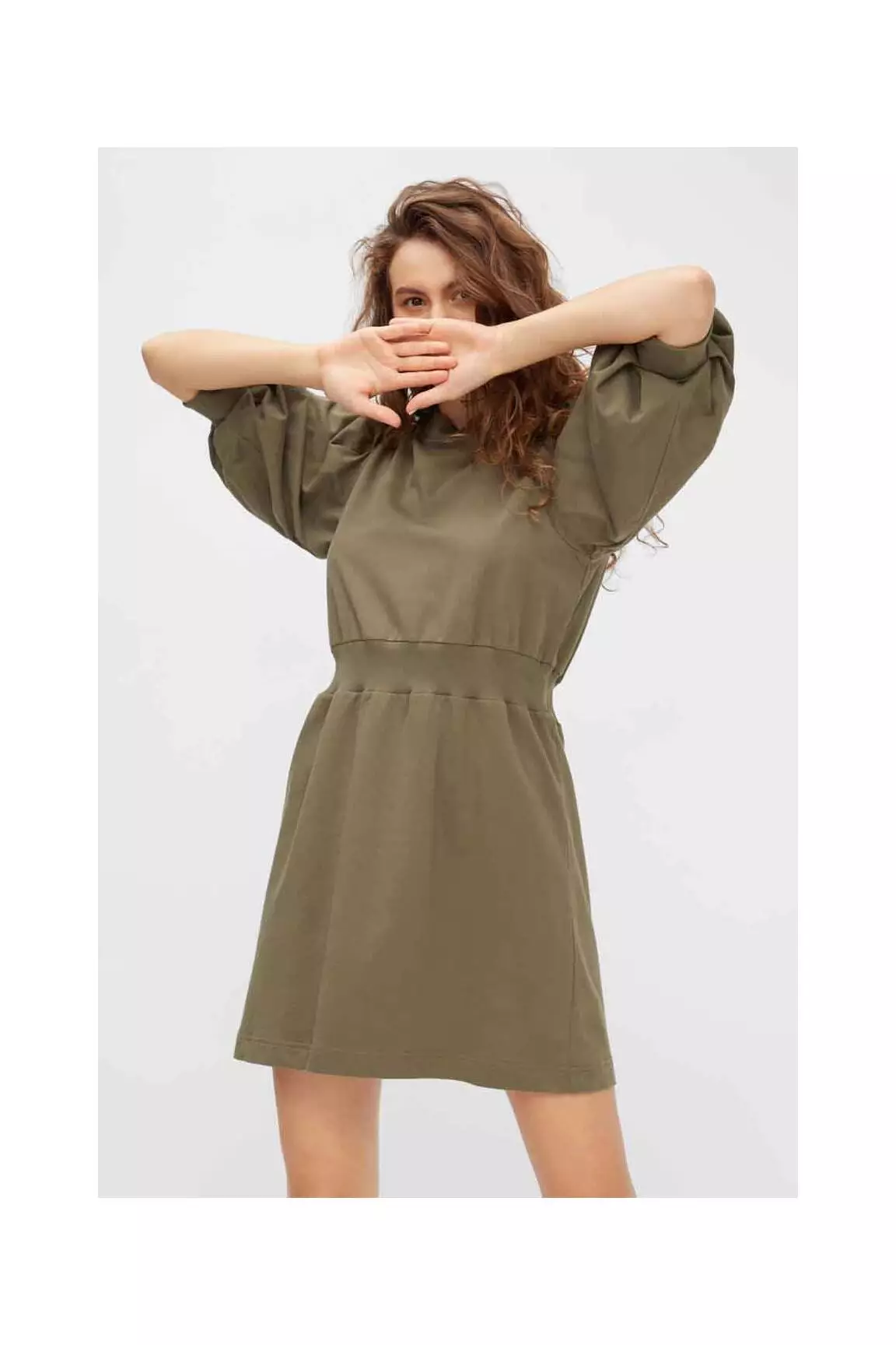 Noisy May Robes Mi Longues Femme couleur vert
