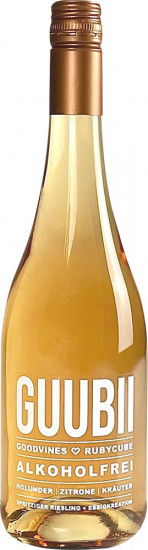 GUUBII - alkoholfreier prickelnder Aperitif - Riesling meets Rotwein-Kräuter Essig Holunder/Zitrone lieblich - Goodvines