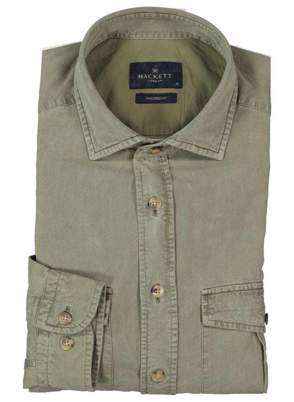HACKETT, Hemd, Tailored Fit, Baumwolle-Lyocell, khaki