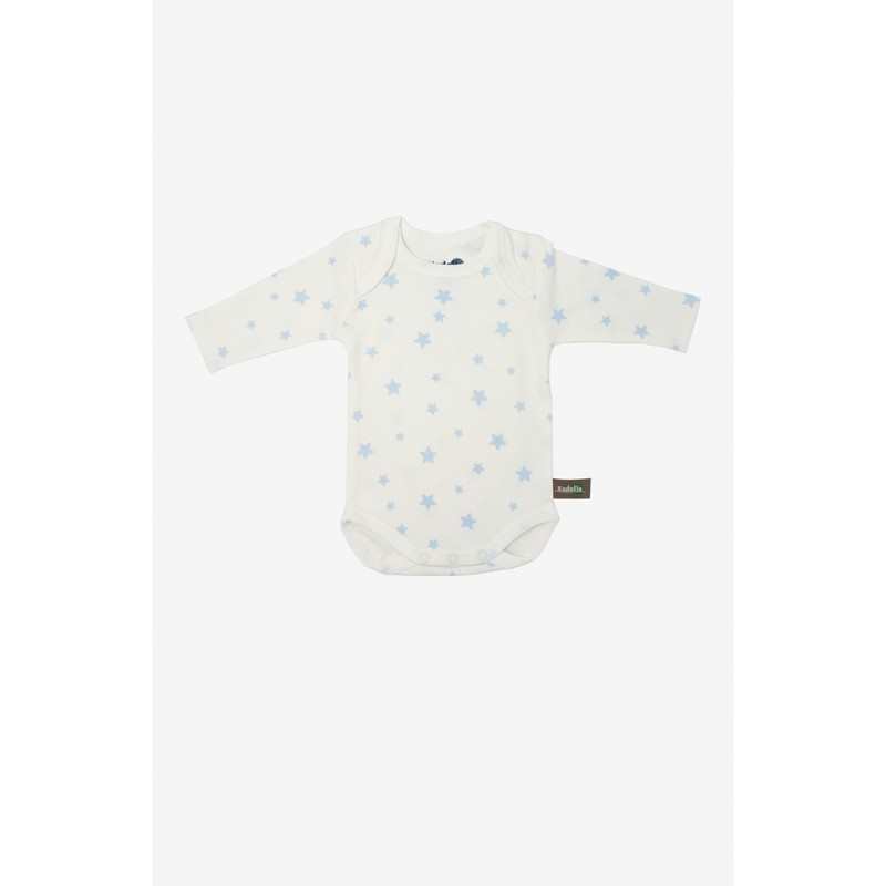 Lot de 3 Body manches longues en Coton Bio à motifs étoiles