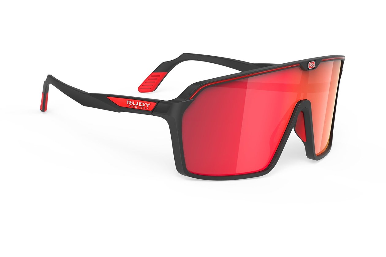 Rudy Project Spinshield Black Matte / Multilaser Red