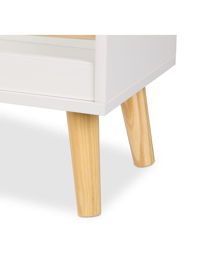 relaxdays Kinderbücherregal in Weiß/ Natur - (B)50 x (H)95,5 x (T)24 cm günstig kaufen onesize