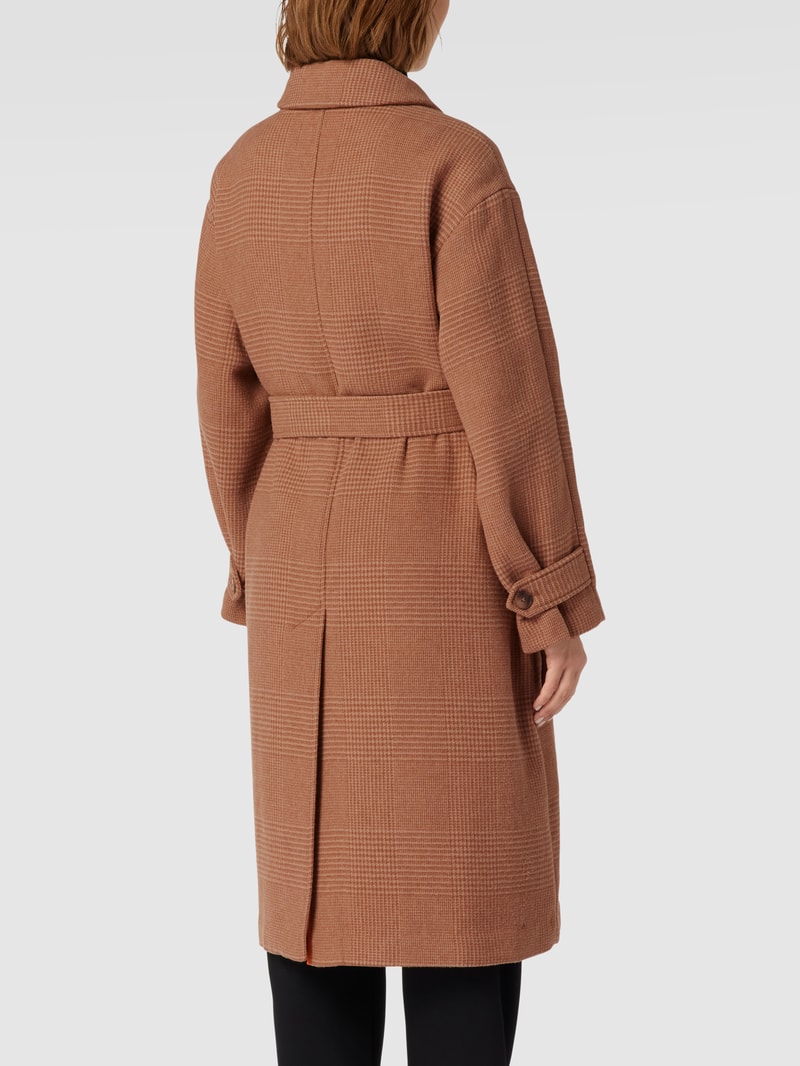 Mantel mit Allover-Muster in camel