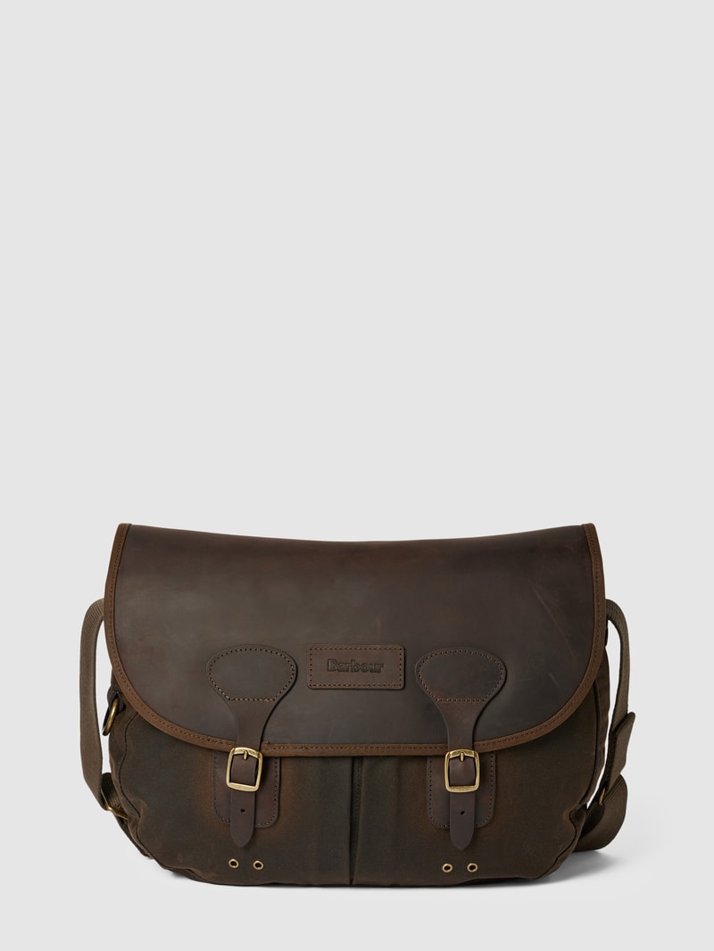Laptoptasche mit Label-Prägung Modell 'TARRA' in olivgrün