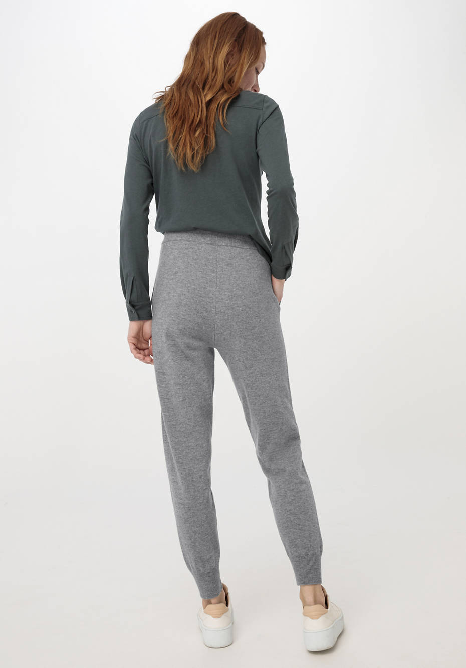 Strickhose aus Bio-Schurwolle mit Kaschmir