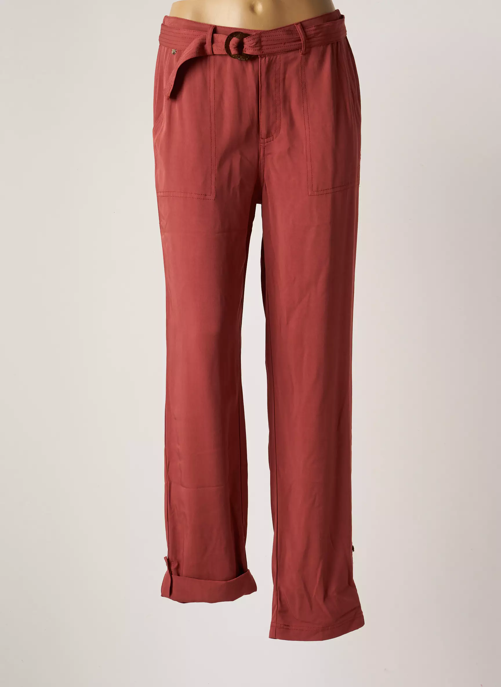 Fred Sabatier Pantalons Droits Femme couleur orange
