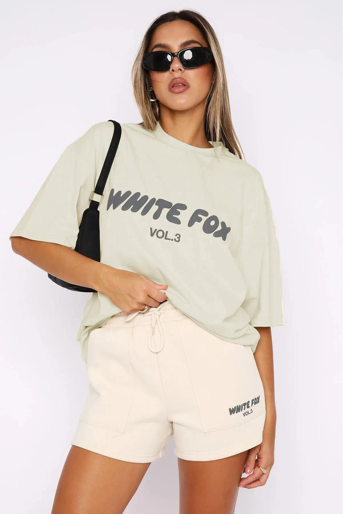 Madmext  Ecru bedrucktes Damen-T-Shirt mit Rundhalsausschnitt Mg1706