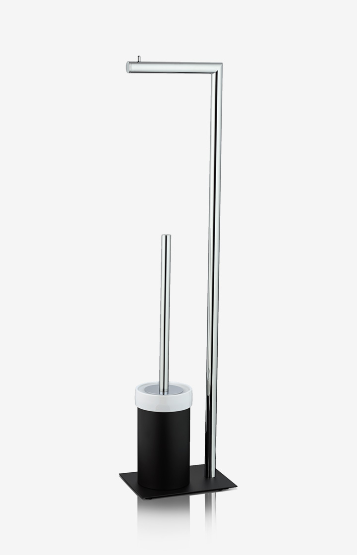 WC-Bürsten-Kombination Chromeline Black in matt Schwarz