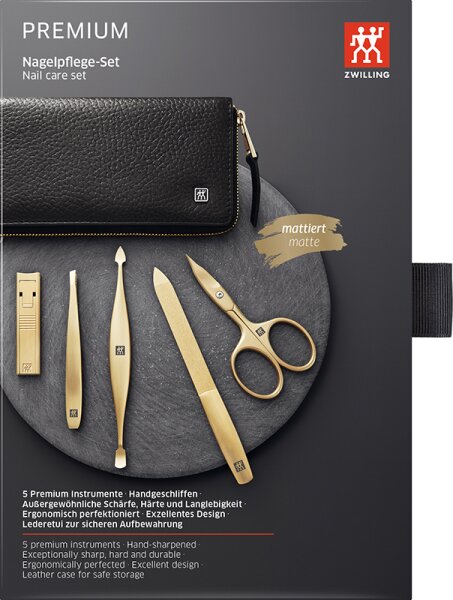 ZWILLING Beauty Premium Nagelpflege-Set - black Maniküre-Set