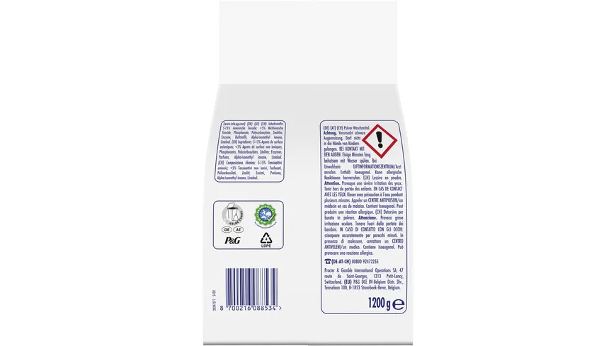 Ariel Colorwaschmittel schnell auflösend Color+ Pulver 1.2 kg