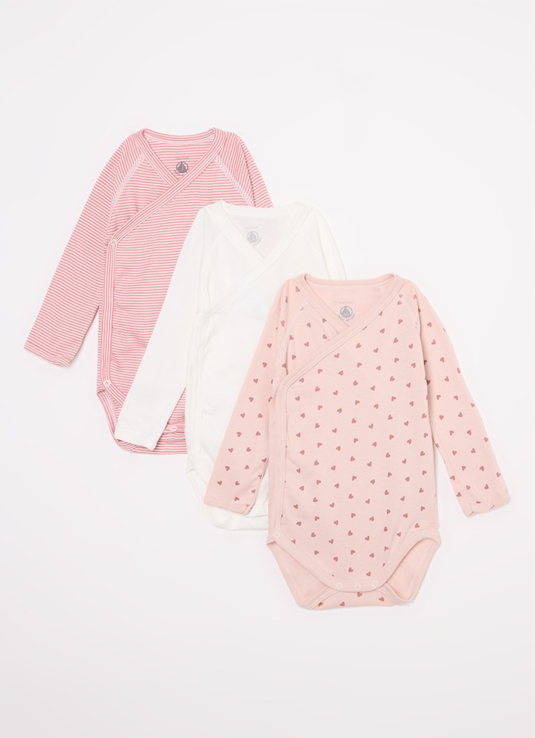 Petit Bateau Romper ar apdruku 3 iepakojumos