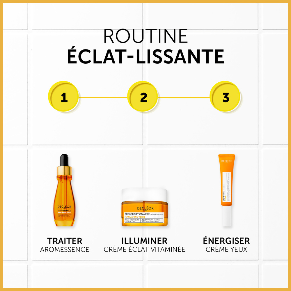 Decléor CREME ECLAT VITAMINEE MANDARINE VERTE Crème visage anti-rides booster d'éclat