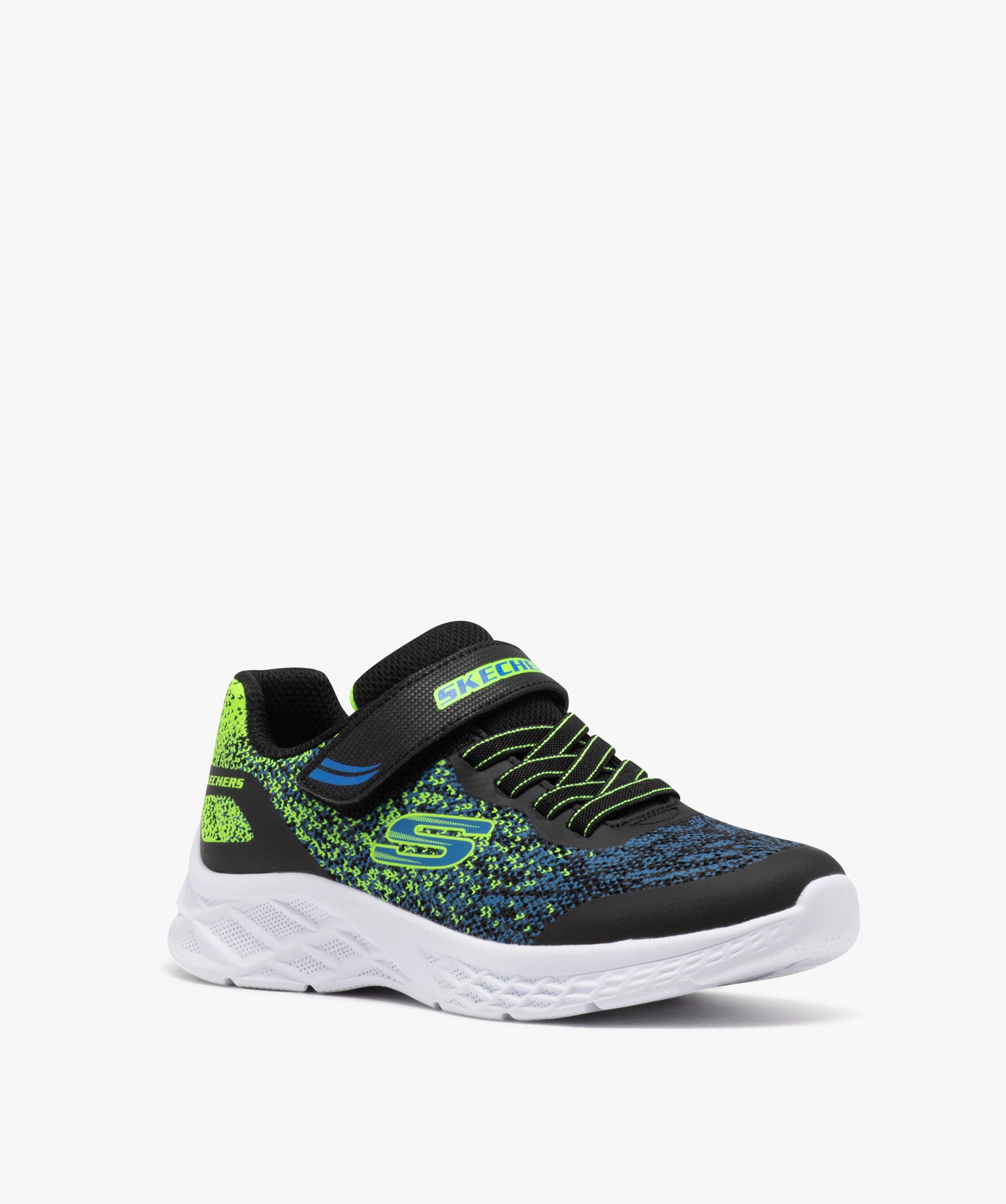 Baskets Garçons running à reliefs colorés - Skechers marine | GEMO
