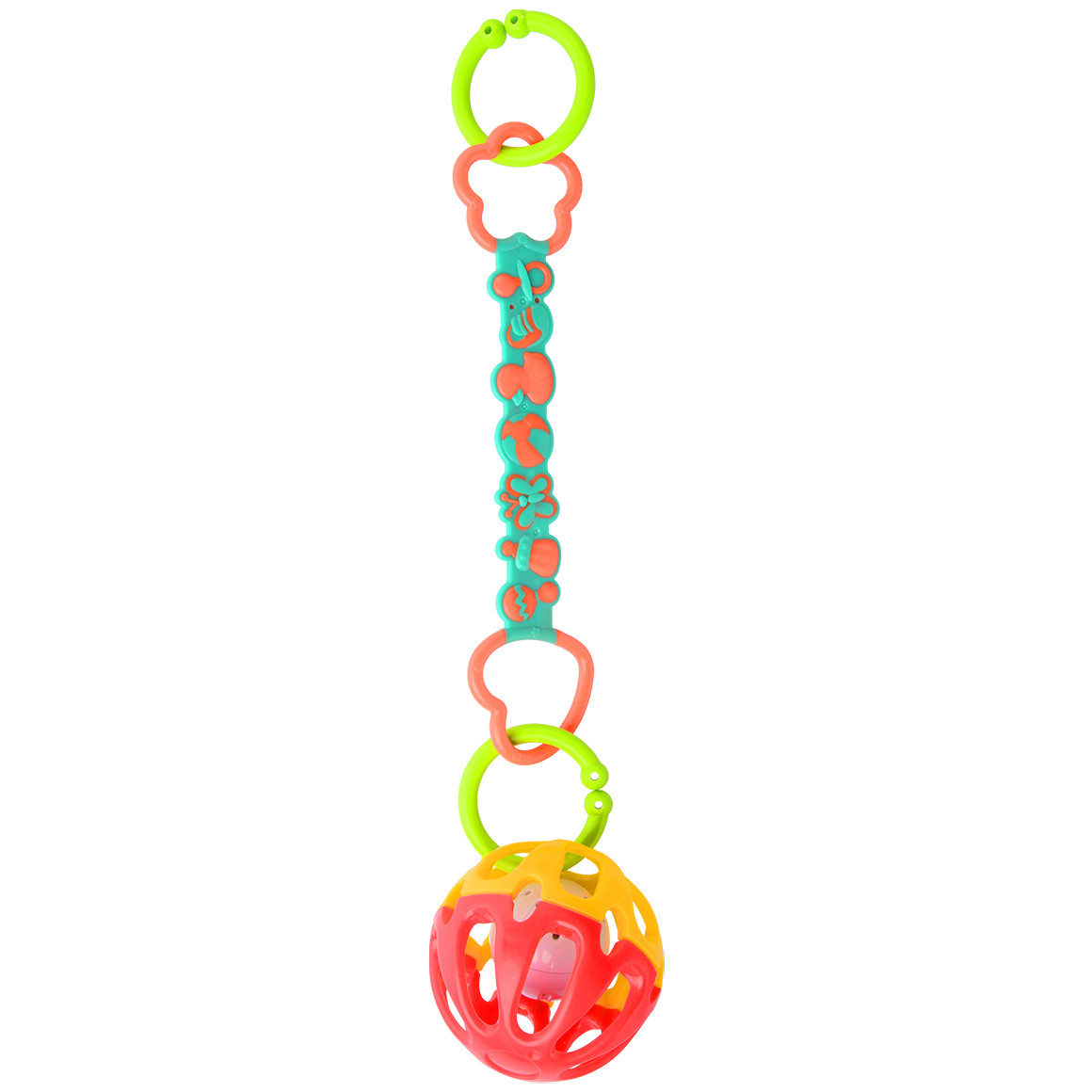 Baby Klangball mit Kette für unterwegs