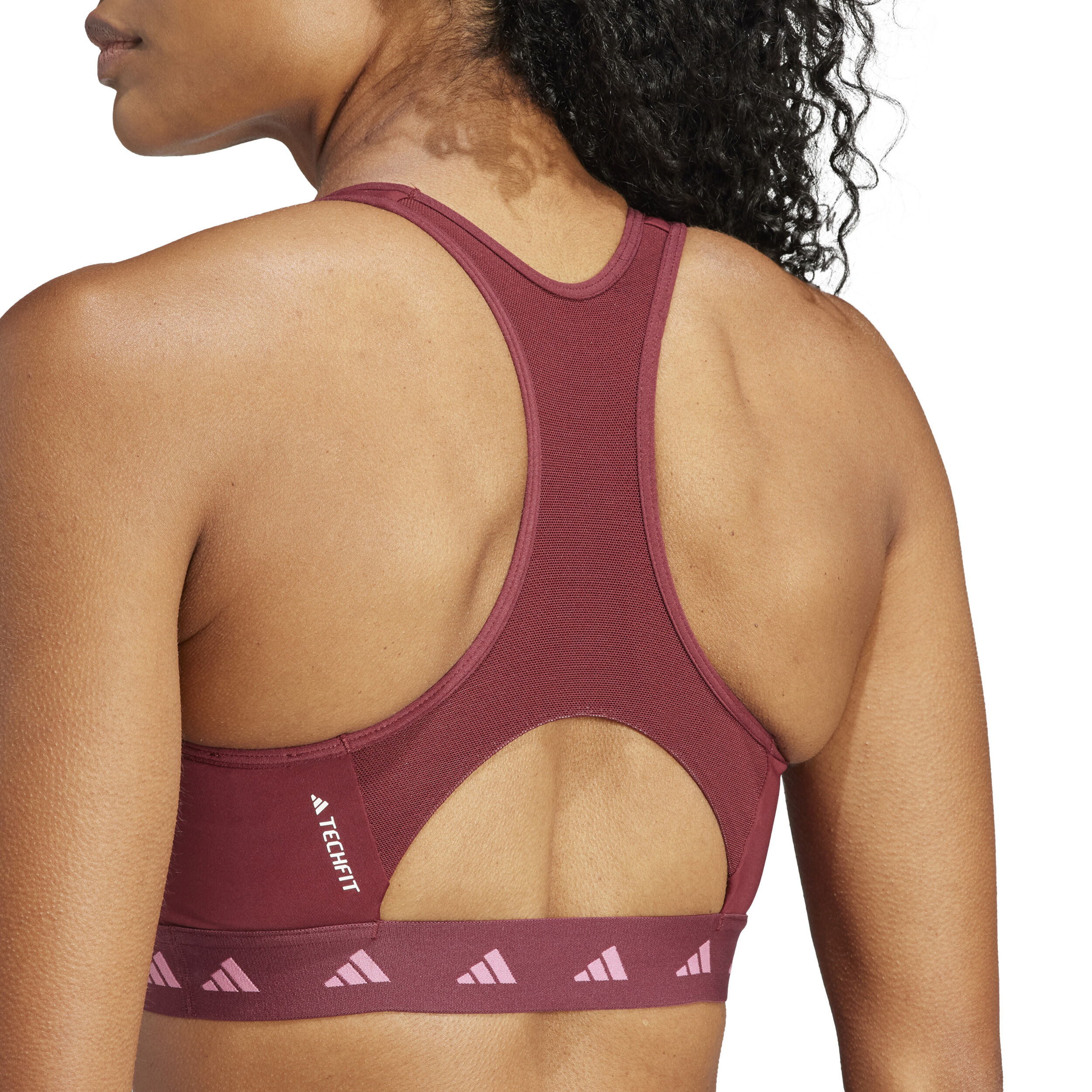 Power Medium-Support Tech-Fit Sport-BH Damen - Rot