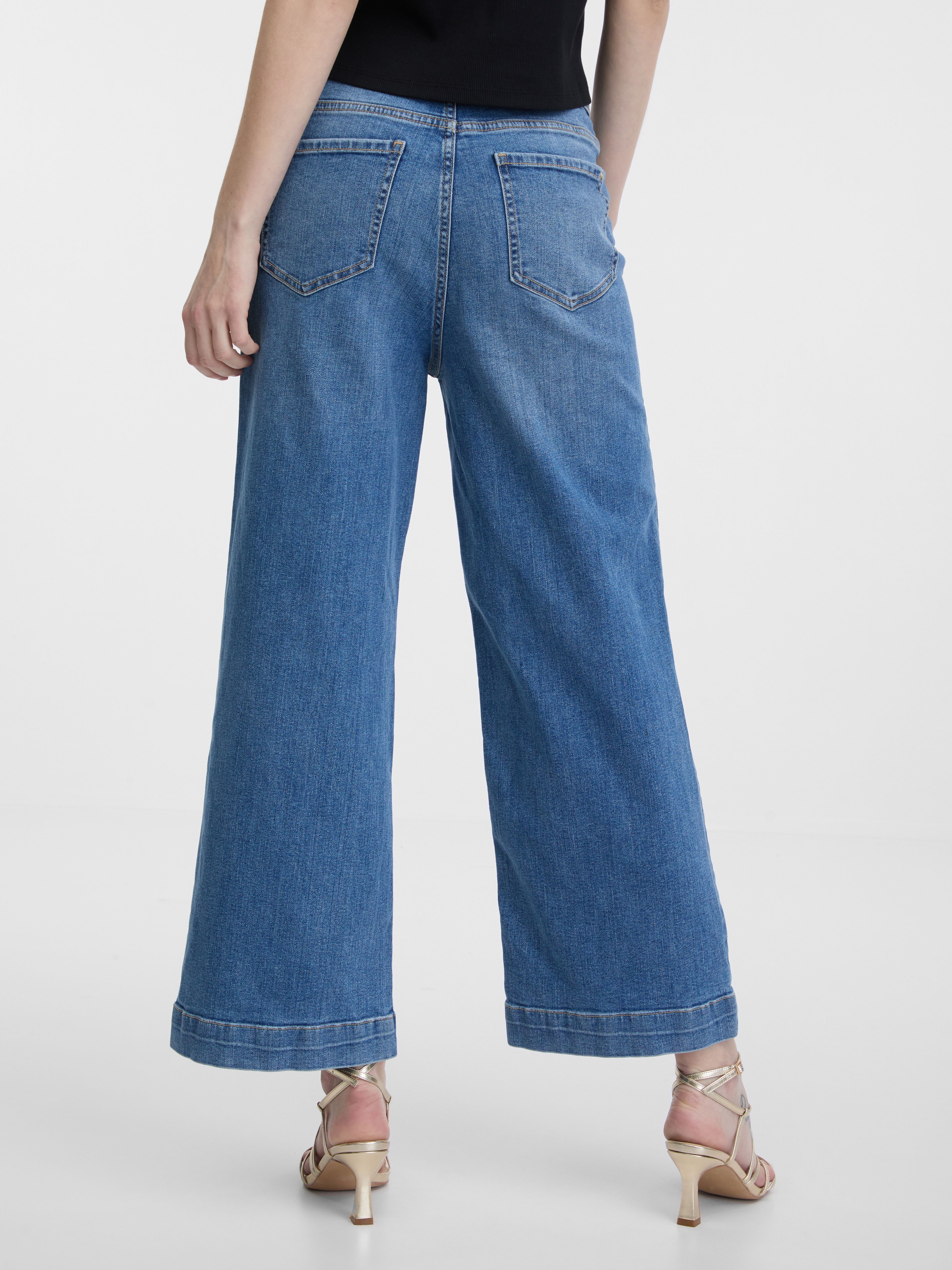Blaue weite Damenjeans ORSAY