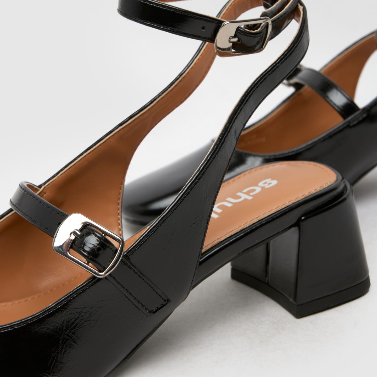 Schuh Shannon Block Mary Jane högklackade skor i svart