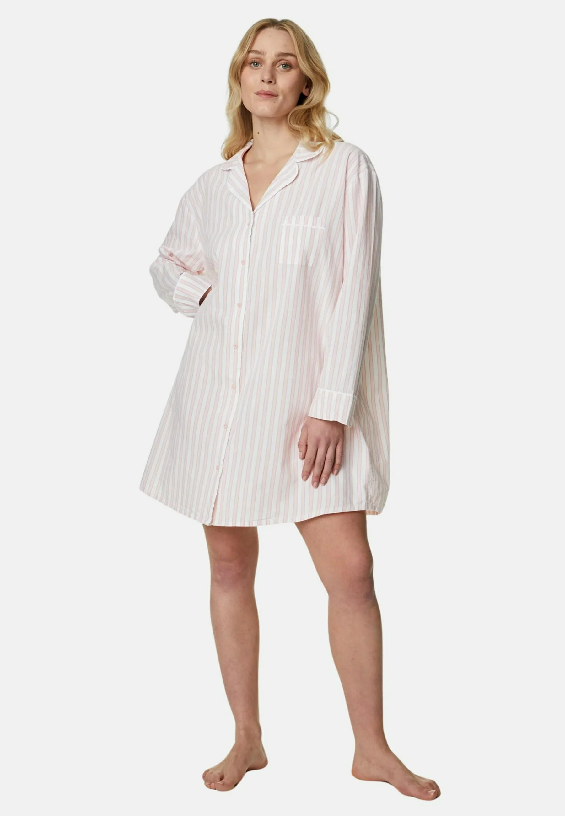 Camisón de rayas de algodón puro de Marks & Spencer
