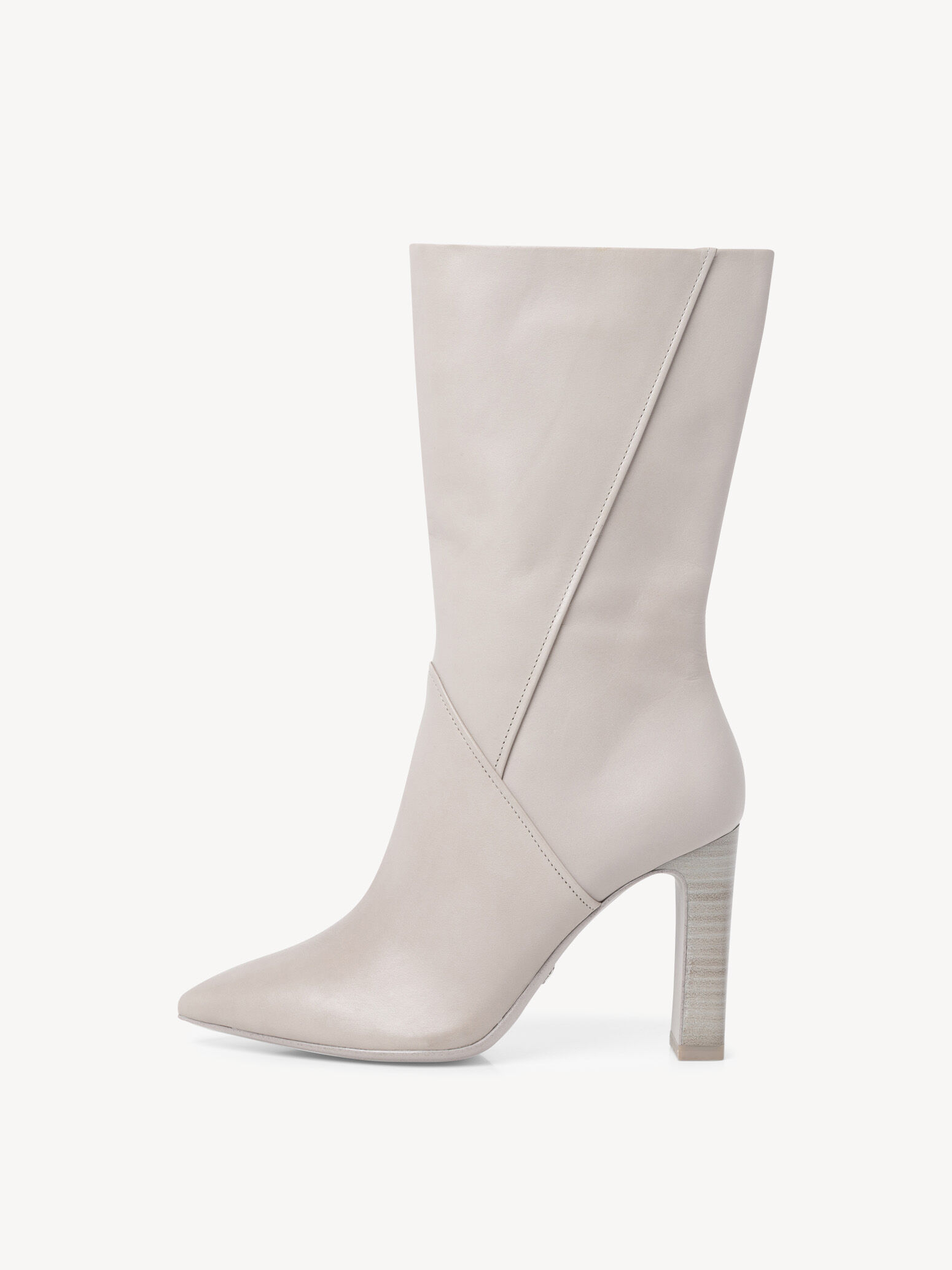 Bottine en cuir - gris