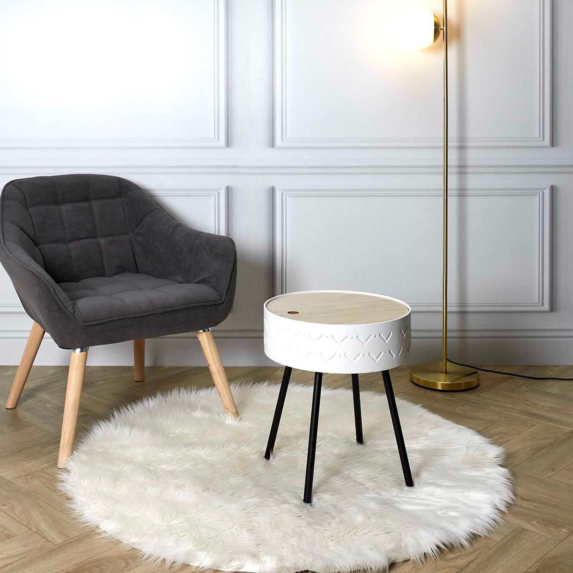 Table d’appoint-coffre déco